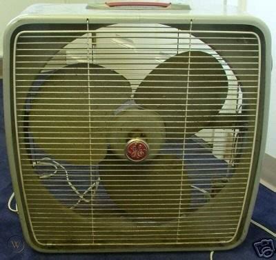 vintage ge box fan